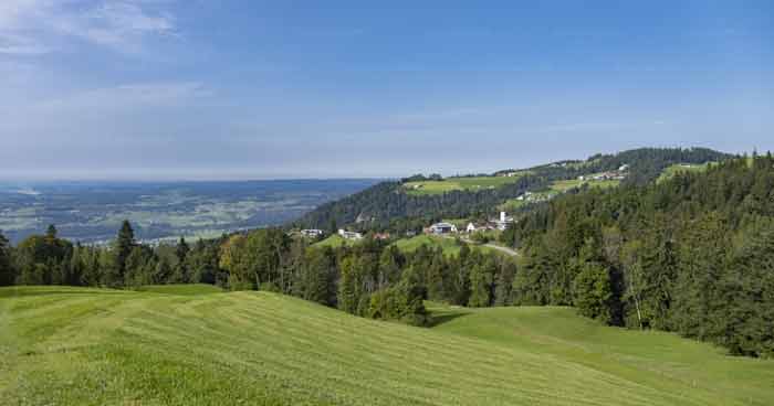 Pfänderrücken mit Gemeinde Eichenberg