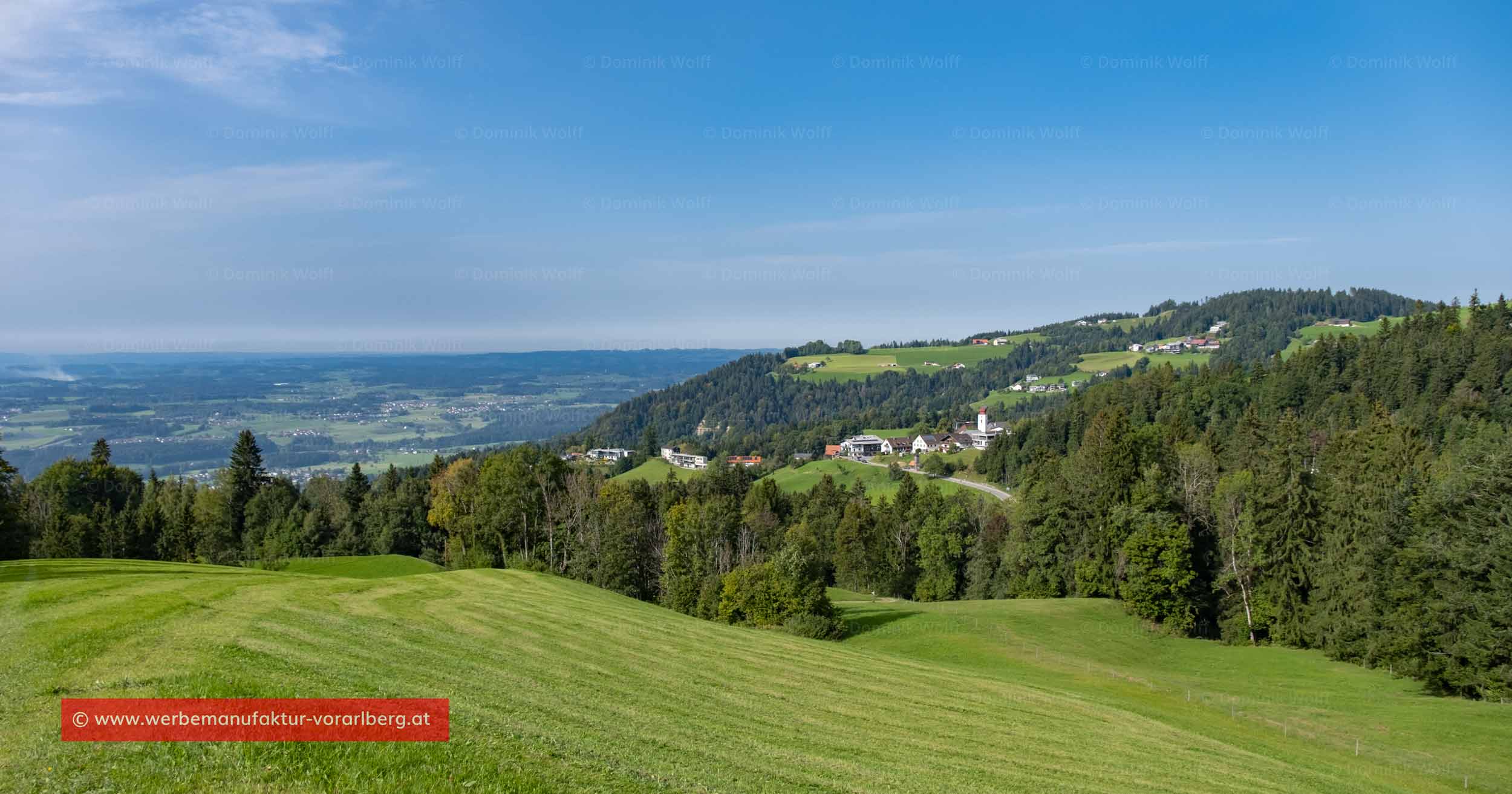 Pfänderrücken mit Gemeinde Eichenberg