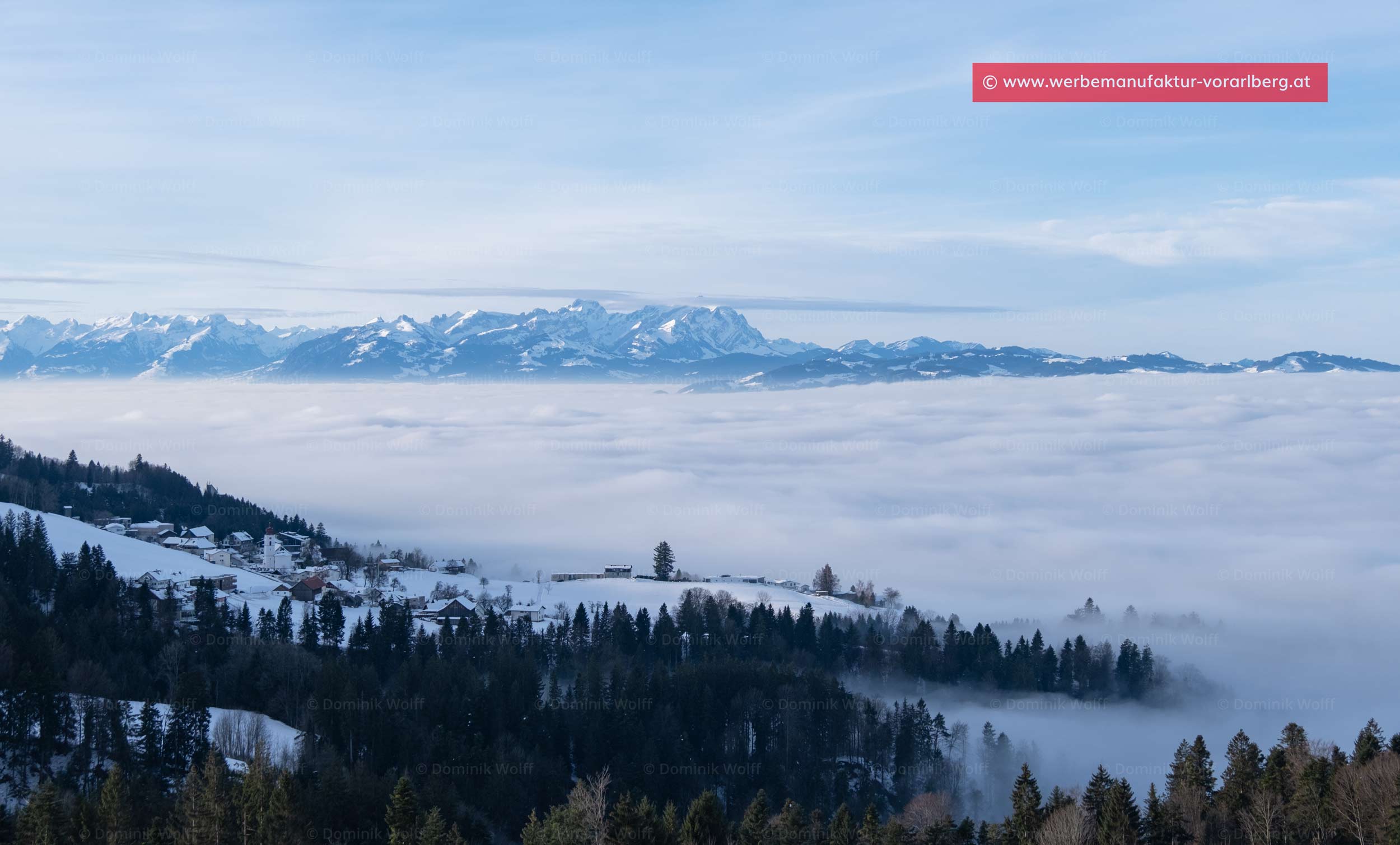 Nebelgrenze am Pfändermassiv