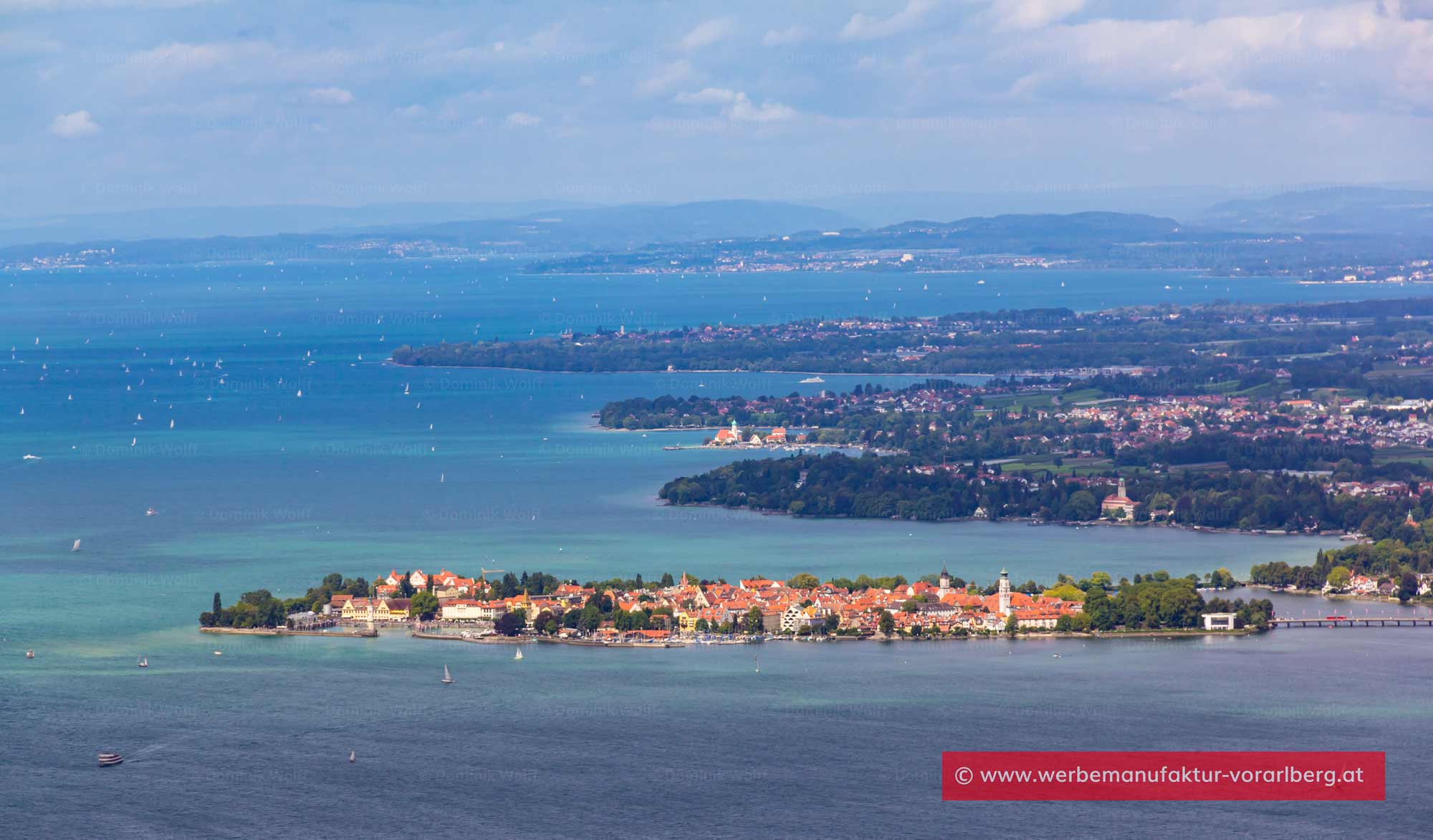 Bild + Foto - Blick vom Pfänder nach Lindau