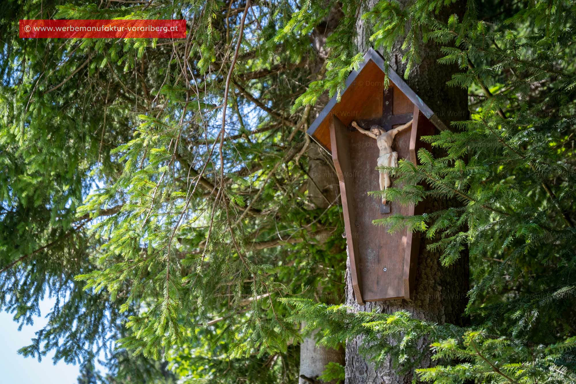 Bild + Foto - Wegekreuz im Hochtal Ried / Pfänder