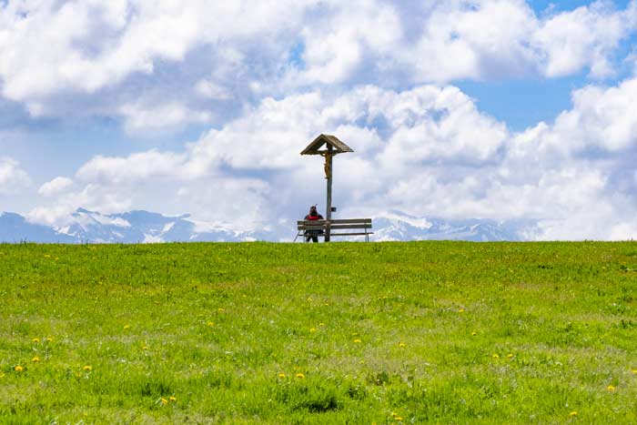 Wanderer auf dem Hochberg